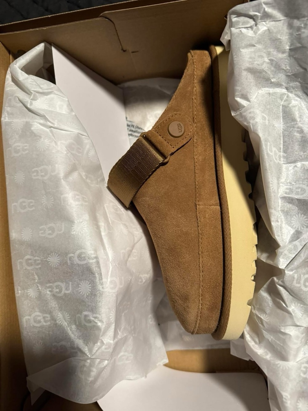 UGG Women’s Chestnut Suede Clog Mule